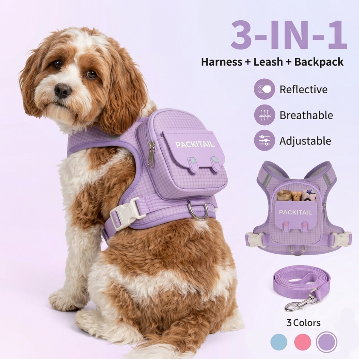 Tail Delight™ Pet Lover Backpack Harness