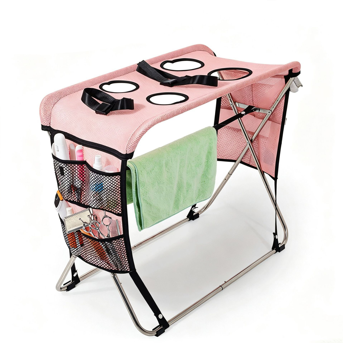 TailDelight 2-in-1 Foldable Multi-Functional Home Pet Spa Table