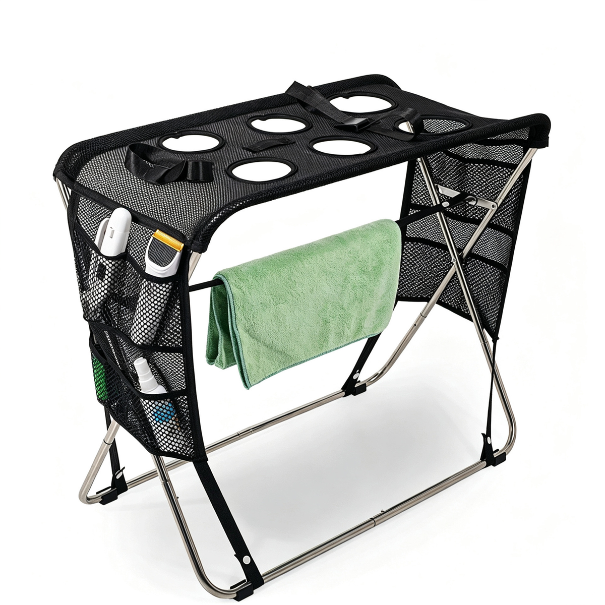 TailDelight 2-in-1 Foldable Multi-Functional Home Pet Spa Table