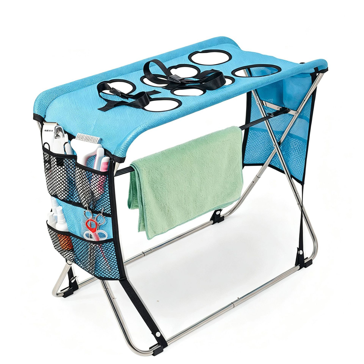 TailDelight 2-in-1 Foldable Multi-Functional Home Pet Spa Table